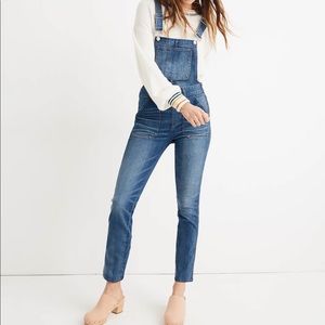Madewell Skinny Overalls in Jansing Wash